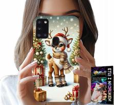 Etui Do Samsung Galaxy A21S - Renifer, Wzory Bożonarodzeniowe + Szkło