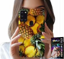 Etui Do Samsung Galaxy A21S - Ananas Owocowy Case Obudowa + Szkło