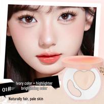 BaBaoOu Dual-Effect Sculpting Highlighter Palette - Matte & Glitter Long-Lasting Natural Contour 8.8g