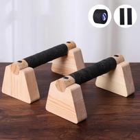 1 Pair Street Fitness Push Up Bar Solid Wood Home Exercise Equipment Push-up Rack  Chest Training 20cm