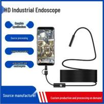 HD USB 3-in-1 Endoscope: 5.5mm Probe, Mobile Visual Inspection Tool for Industrial and Auto Repair. Custom Soft Cable, 0.8m, 640x480