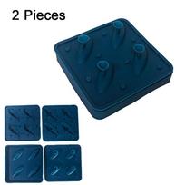 2PCS Food Grade Shark Shaped Ice Mold Silicone Shark Ice Cube Maker  Chocolate mėlyna