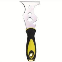 1pc 15 In 1 Multi Use Putty Knife Stainless Steel Paint Scraper Removal Construction Tool For Wallpaper Can Opener Home DIY 1PC