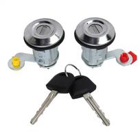 1 pora automobilio durų spynos cilindro su 2 raktais YE05506A Pakeitimas Mitsubishi L200 2001-2005 Kairė Dešinė pusė