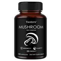 Taoters Black Fungus Extract Turkey Tail Extract Dietary Supplement Improves Focus 120 Capsules 120 capsules