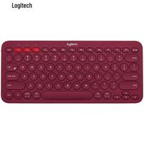 Logitech K380 Nešiojama „Bluetooth“ klaviatūra raudona