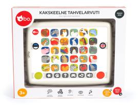 Žaislinis planšetinis kompiuteris Bo. Bilingual, EE, EN, balta sp./įvairių spalvų