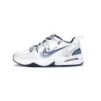 Nike Air Monarch 4 Collision Paint Low top Chunky Sneakers Unisex White Gray Blue 415445-102(Team115-) 40