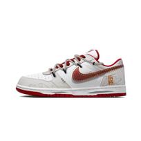 Nike Big Cherry Bomb, Fortune From The Sky Wear resistant And Lightweight Low top Skateboard Shoes Unisex Gray Red 355152-150(Team859-) 39