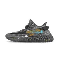 Adidas Originals Yeezy Boost 350 V2 Abrasion Resistant Abrasion Resistant Low top Casual Shoes Unisex Black Blue ID4811(Team373-) 36⅔