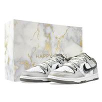 Nike Dunk Mist Realm Cushioning, Wear Resistant Low top Skateboard Shoes Unisex Gray HF5441-111(Team877-) 40