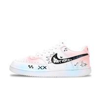 Nike Court Vision 2 Skateboard Shoes Unisex Low Top White/Pink/Blue DH2987-101(Team1308- ) 41