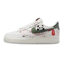 Nike Air Force 1 Neslystantis amortizavimas Atsparus dilimui Lengvas žemas modelis Riedlentės batai Unisex Baltas Žalias HV5979-130(Team56-) 42.5 white