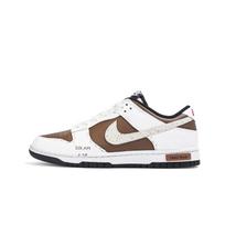 Nike Dunk Synthetic Leather Abrasion Resistant Low top Skateboard Shoes Unisex White HF5441-100(Team354-) 39