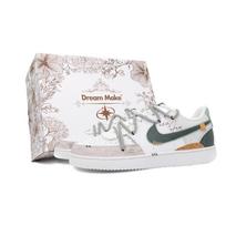 Nike Court Vision 1 Slip Resistant Abrasion Resistant Low top Skateboard Shoes Men's White Gray DH2987-101(Team459-) 45