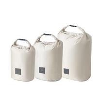3pcs Folding Clothes Storage Bag Large Capacity Luggage Packing Bag  Hiking Adventures smėlis