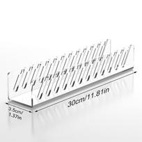 Strong Adhesive Hat Organizer Acrylic Hold up to 24 Hats Hat Rack No Drilling Space Saving Baseball Cap Organizer 1pc gryna