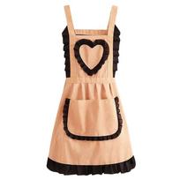 Canvas Kitchen Cooking Aprons Breathable Oil-proof Catering Work Clothes Anti-fouling Sleeveless Baking Bibs oranžinė