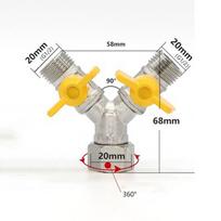 1/2   Hose Barb Y Shaped Ball Valve 2/3 Switch 3 Way Shut Off Valve Brass Diverter Valve  Water/Oil Style 2