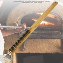 Pizza Oven Brush Wooden Handle Grill Scraper Household Cleaning Brush Pizza Tool For  Oven Cleaner onesize