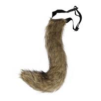 Posable Fox Tail Plush for Halloween Cosplay and Decoration