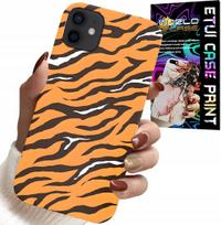 Etui Do Iphone 12 Mini - Plecki W Tygrysie Paski Pokrowiec +Szkło