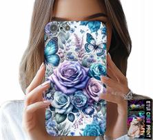 Etui Do Iphone 5 / 5S / 5C - Kwieciste Wzory Różekwiatki Case + Szkło