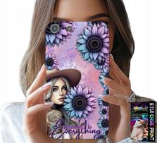 Etui Do Iphone 5 / 5S / 5C - Kobieta W Słonecznikach, Kobiece Wzory