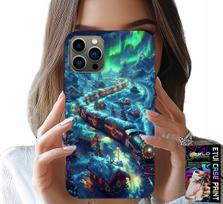 Etui Do Iphone 13 Pro Max - Pociąg, Ekspres Świąteczny Wzory + Szkło