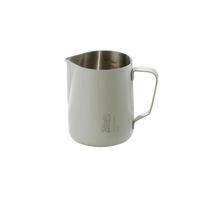 Bincoo Coffee Latte Art Pitcher with Round Spout, Milk Frother Cup, Latte Art Tool, Stainless Steel Professional Equipment for Milk Frothing balta