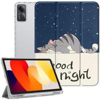 Coque pour Xiaomi Redmi Pad SE 11 Pouces, Protection avec Fonction Support - Motif Chat