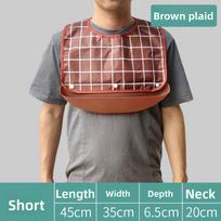 New S/M/L Adult Bib Dirt Resistant Washable Elder Mealtime Bib Adjustable Waterproof Adult Cover Dinning Aid