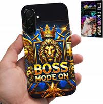 Etui Do Samsung Galaxy A36 5G - Boss Lew Z Koroną Na Tarczy Case + Folia