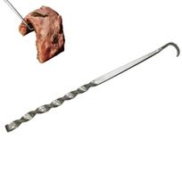 Heavy-Duty Twisted Wrought Iron Fire Poker Set, 2-Piece, 30cm and 40cm, Durable Fireplace Tool for Indoor/Outdoor Use XL
