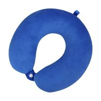 Premium Memory Foam Travel Neck Pillow with Ergonomic Design for Ultimate Comfort and Support in Blue One Size mėlyna