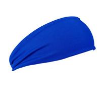 Cross-border Sweat-wicking Running Headband: Solid Color Elastic Sports Hair Tie for Women's Yoga & Fitness. karališkos mėlynos spalvos