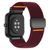 20mm 22mm Straps For Amazfit GTS 4 mini/3/GTR 4 Pro/3/2/balance/active 2 Magnetic Sport Watch Bracelet Correa Amazfit bip 6 Band 20mm watch band vyno raudonos spalvos