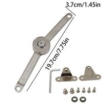 Heavy Duty Lid Support Hinges Soft Close Folding Lid Stay Hinge Keep Lid Hinge Open for Home Kitchen Wardrobe Cabinet Hardware