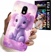 Etui Do Samsung Galaxy J5 2017 - Słodki Słonik Na Różowym Tle Case +Folia