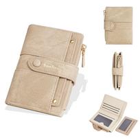 Women's Custom High-End Mini Wallet & Card Holder - Fashionable Print Design šilta geltona spalva