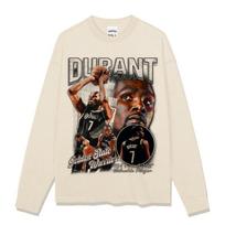 Kevin Durant Retro Print Heavyweight Hoodie XXXL abrikos spalvos ilgomis rankovėmis