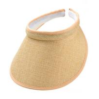 New Multi-function Wide Brim Foldable Portable Straw Cap Sun Hat Visor Hat Beach Hats šviesios chaki spalvos