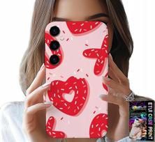 Etui Do Samsung Galaxy S23 Fe - Kobiece, Modne Wzory Xoxo Serce + Szkło