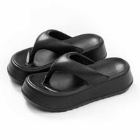 Thick-Soled Women's Flip-Flops for Summer 2026 - Comfortable, Non-Slip Beach Sandals 36-37