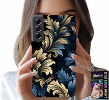 Etui Do Samsung Galaxy S22 Plus - Eleganckie Złote Modne Wzory Futerał