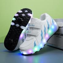 LED Light Up Double Wheel Roller Skates for All Ages 35