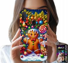 Etui Do Samsung Galaxy A20E - Piernik, Cukierkowe Wzory Święta + Szkło