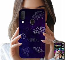 Etui Do Samsung Galaxy A20E - Kosmos Planety Gwiazdy Galaktyka Wzory