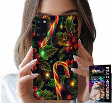 Etui Do Samsung Galaxy A21S - Laska Cukrowa, Jemioła, Choinka + Szkło