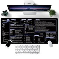 Large Non-Slip Mouse Pad with Customizable All-English Shortcut Keys for Office Use 300x600x2mm